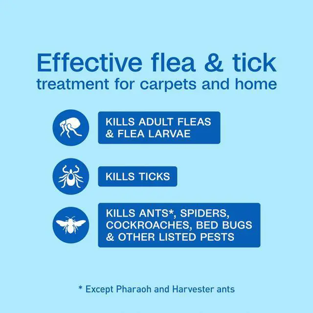 Alt view image 2 of 6 - ADAMS Flea & Tick Carpet & Home Spray 16oz, Kills Bed Bugs Fleas Ticks Spiders Ants, Indoor Home Treatment, 7-Month Flea Protection, Treats Up to 2000sq ft