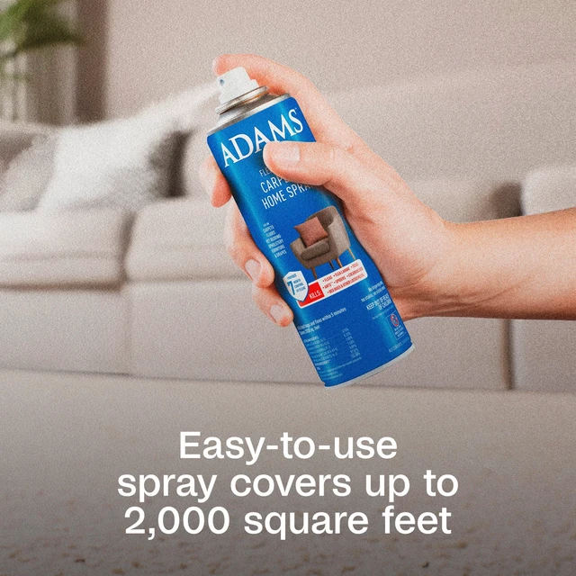 Alt view image 5 of 6 - ADAMS Flea & Tick Carpet & Home Spray 16oz, Kills Bed Bugs Fleas Ticks Spiders Ants, Indoor Home Treatment, 7-Month Flea Protection, Treats Up to 2000sq ft