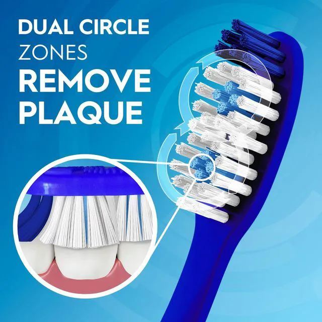 Alt view image 3 of 6 - Oral-B Dual Clean Toothbrush, Medium, 6Count