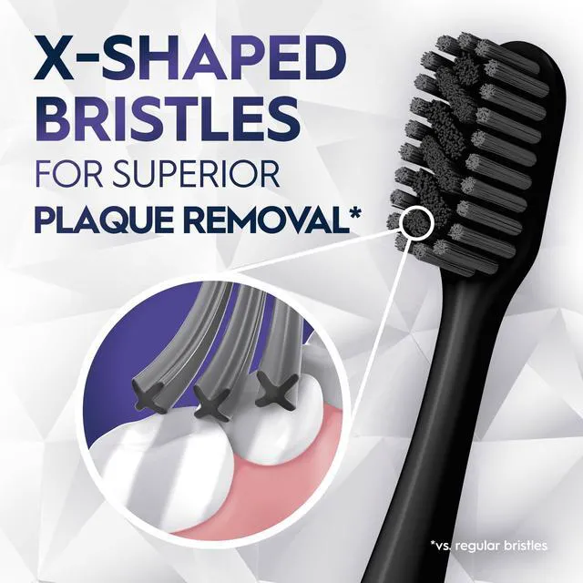 Alt view image 4 of 5 - Oral-B Pro Whitening Brilliance Toothbrush, Extra Soft, Black and Coral, 2 Count
