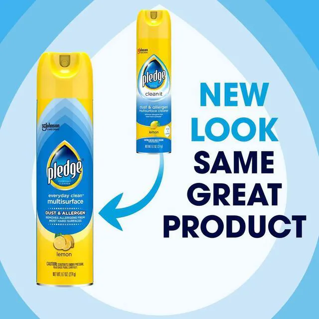 Alt view image 5 of 6 - Pledge Clean It Dust & Allergen Multi Surface Cleaner Spray, Lemon Scent, 9.7 Ounce