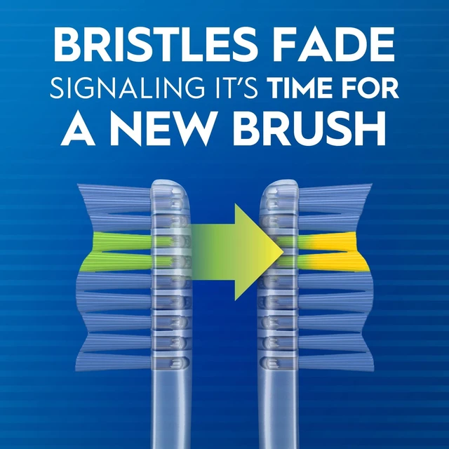 Alt view image 2 of 5 - Oral-B Advanced Clean Toothbrush, Color-Changing Bristles, Soft, 6 Count