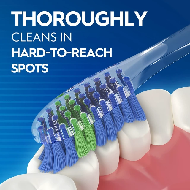 Alt view image 3 of 5 - Oral-B Advanced Clean Toothbrush, Color-Changing Bristles, Soft, 6 Count