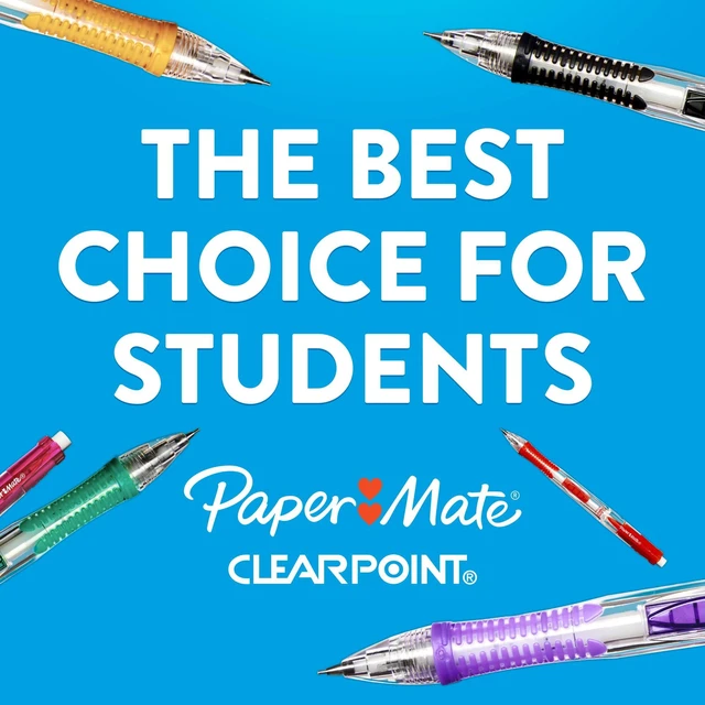 Alt view image 5 of 5 - Paper Mate Clear Point Mechanical Pencils, 0.7mm, #2, Fashion Barrels, 2 Count