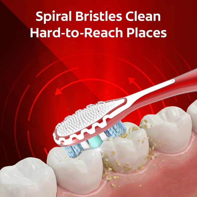 Alt view image 3 of 6 - Colgate 360 Advanced Whitening Medium Manual Toothbrush, 6 Count