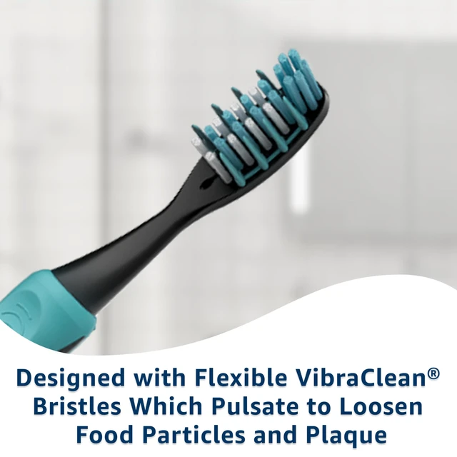 Alt view image 4 of 5 - Equate Polaris Deep Cleaning VibraClean Vibrating Toothbrush, Soft, 2 Count