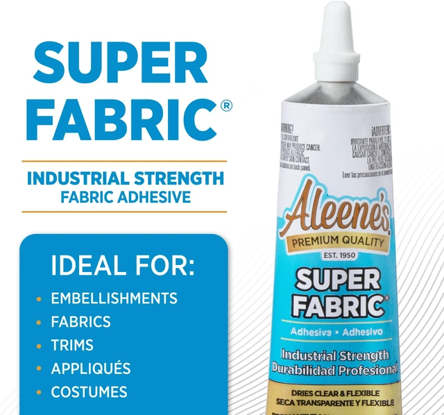 Alt view image 3 of 5 - Aleene's Super Fabric Adhesive 1.5 fl oz, Fast Drying, Clear Permanent