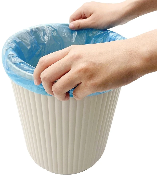 Alt view image 3 of 6 - 64Gallon Mainstays Beige Plastic Ribbed Wastebasket