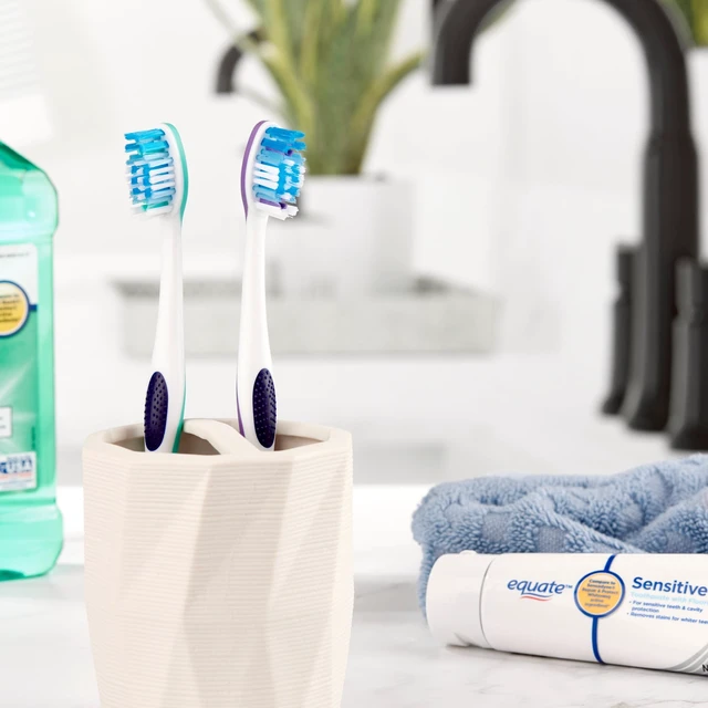 Alt view image 2 of 5 - Equate Rotation Adult Toothbrush, Multi Level Bristle, Soft, 4 Count