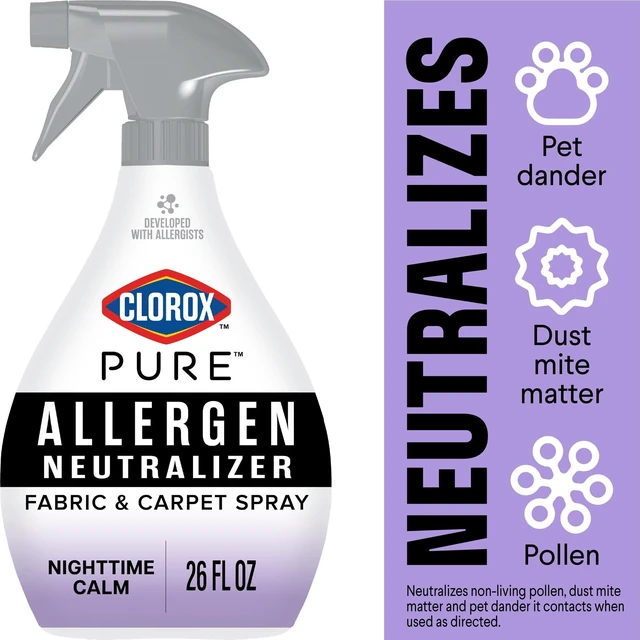 Main image of Clorox PURE Nighttime Calm Fabric and Carpet Allergen Neutralizer Spray, 26fl oz