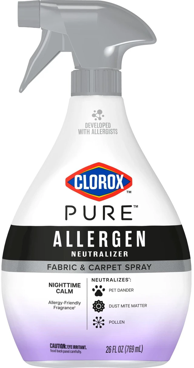 Alt view image 2 of 5 - Clorox PURE Nighttime Calm Fabric and Carpet Allergen Neutralizer Spray, 26fl oz
