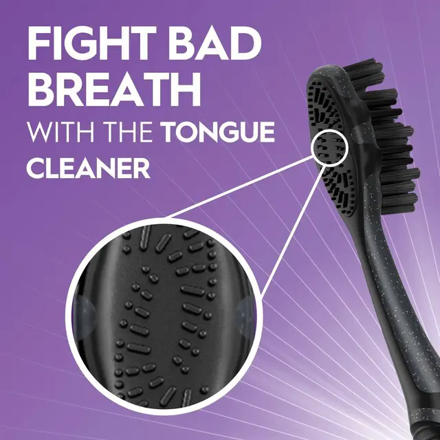Alt view image 2 of 5 - Oral-B Advanced Whitening Charcoal Toothbrush, Medium, 2 Count