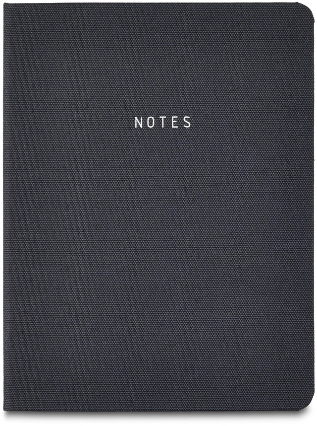Alt view image 2 of 6 - Pen+Gear Journal, Black Fabric Cover with Elastic Band, 240 Ruled Pages