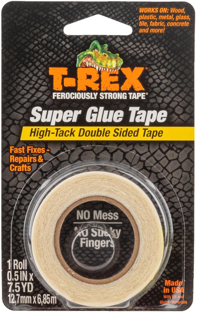 Main image of T-Rex Super Glue Tape, 0.5 in x 7.5 yd, Clear
