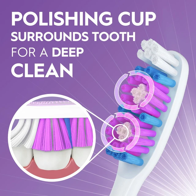 Alt view image 4 of 5 - Oral-B Advanced Whitening Manual Toothbrush, Soft, 2 Count