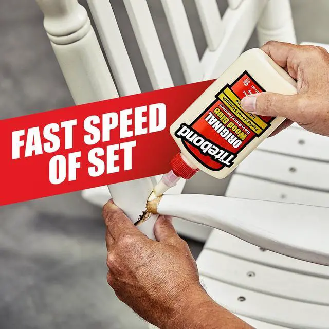 Alt view image 2 of 6 - Titebond Original Wood Glue 5063, 8oz, Industry Standard for Woodworking, Furniture Repair/Assembly, Construction, Home Repair or Modeling