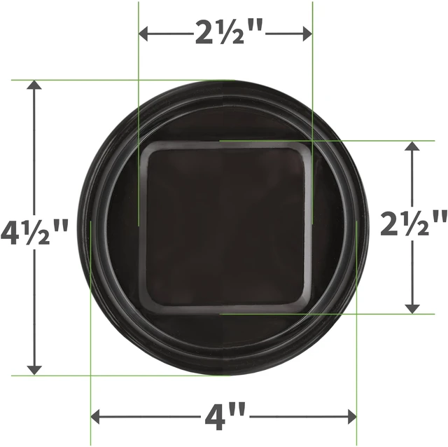Alt view image 4 of 6 - Super Sliders 4 inch Round Brown Plastic Furniture Caster Cups, 4 Pack