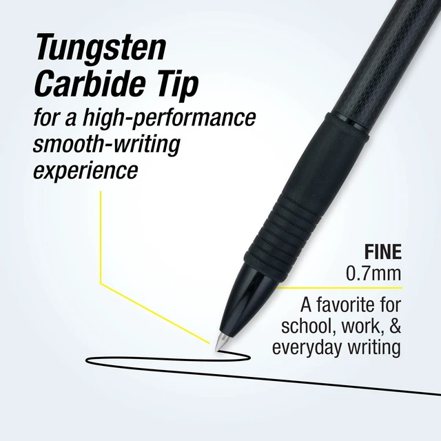 Alt view image 2 of 5 - Pilot G2 Edge Premium Gel Pens, 0.7mm Fine Point, Black Ink, Retractable, 5 Count