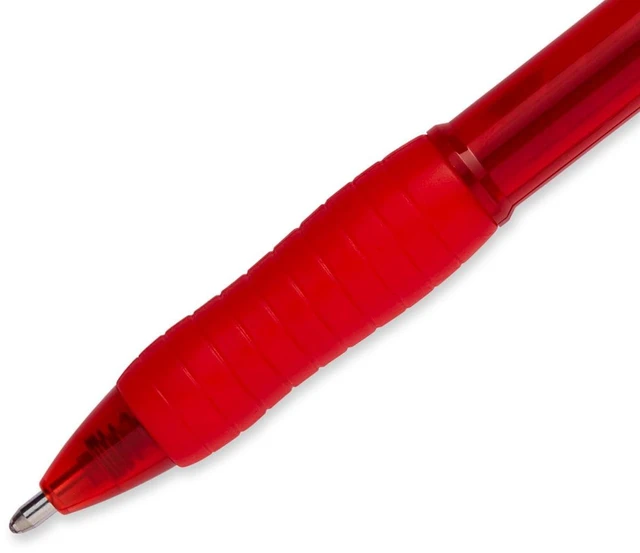 Alt view image 3 of 6 - Paper Mate Profile Retractable Ballpoint Pens, Bold Point (1.4mm), Red, 4 Count