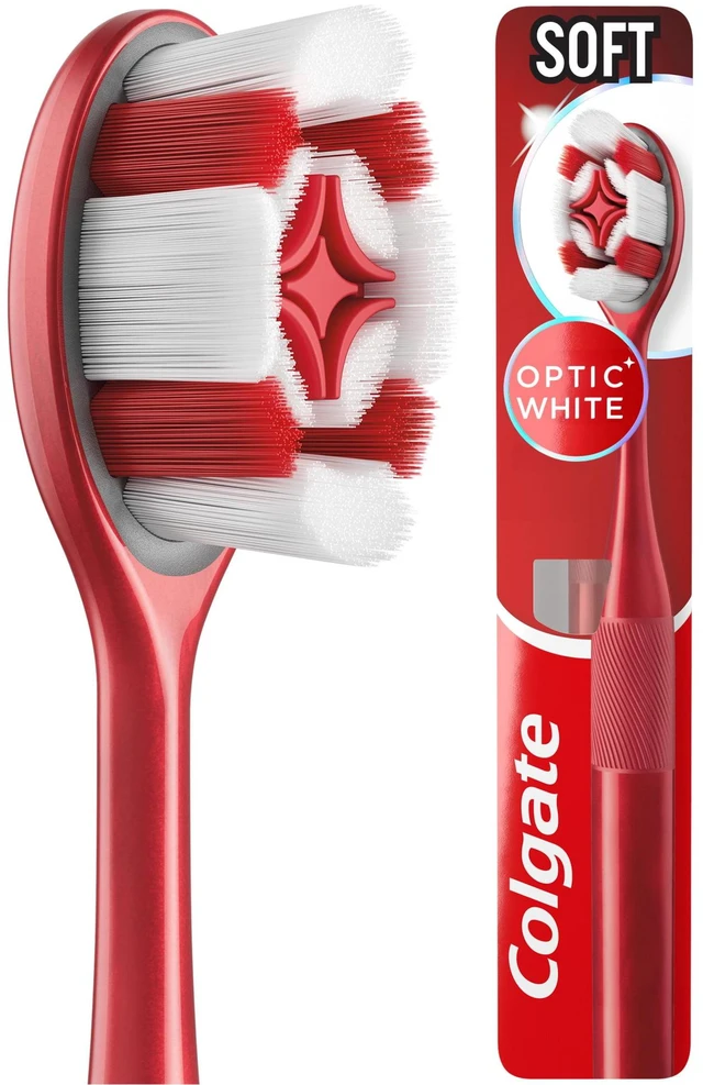 Main image of Colgate Optic White Soft Toothbrush for Adults, 1 Pack