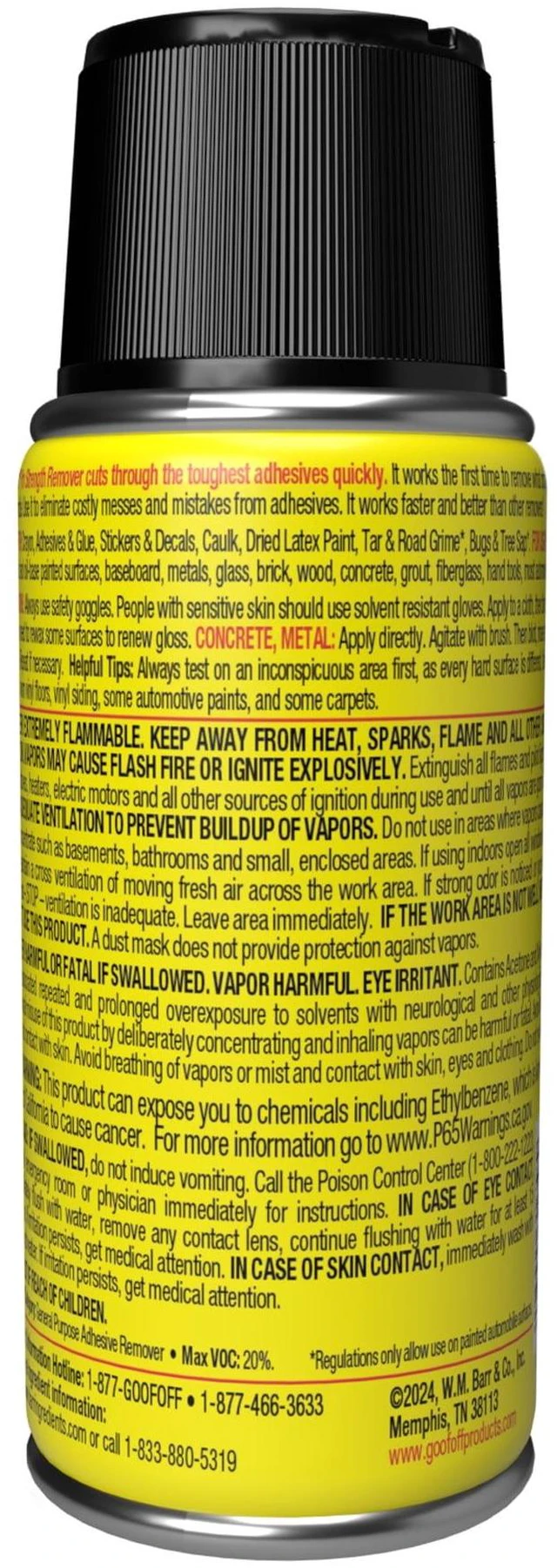 Alt view image 4 of 4 - Goof Off Pro Remover Aerosol 3oz