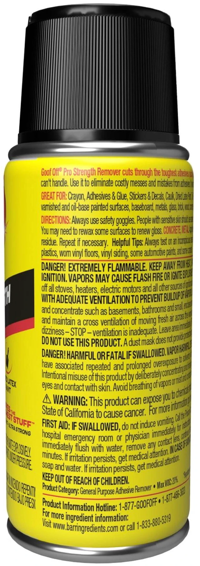 Alt view image 2 of 4 - Goof Off Pro Remover Aerosol 3oz