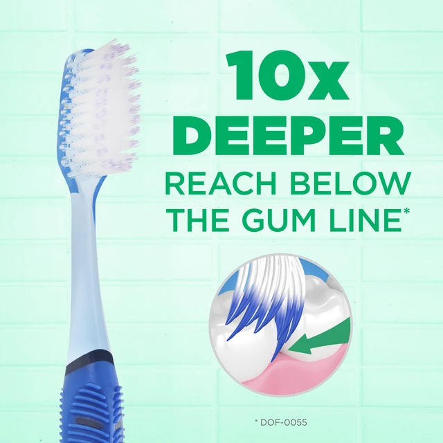 Alt view image 5 of 5 - GUM Deep Clean Technique Full Head Toothbrush, Soft Ultra Fine Tapered Bristles, 2 Count