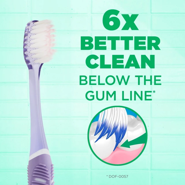 Alt view image 2 of 6 - GUM Sensitive Clean Technique Toothbrush, 2 Count, Ultra Soft Tapered Bristles