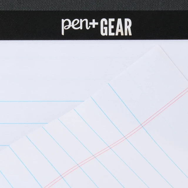 Alt view image 5 of 7 - Pen+Gear Junior Legal Pads, 5" x 8", Wide Ruled, White Paper, 50 Sheets, 6 Pack