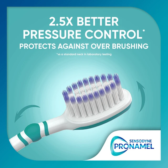 Alt view image 4 of 5 - Sensodyne Pronamel Intensive Enamel Repair Soft Toothbrush, 2 Pack, for Adults