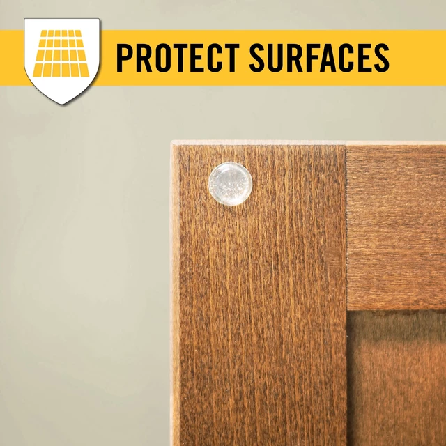 Alt view image 5 of 6 - Super Sliders Bumpers Value Pack 80 Assorted Clear & Foam Surface Protectors for Cabinets, Drawers, Decor & More
