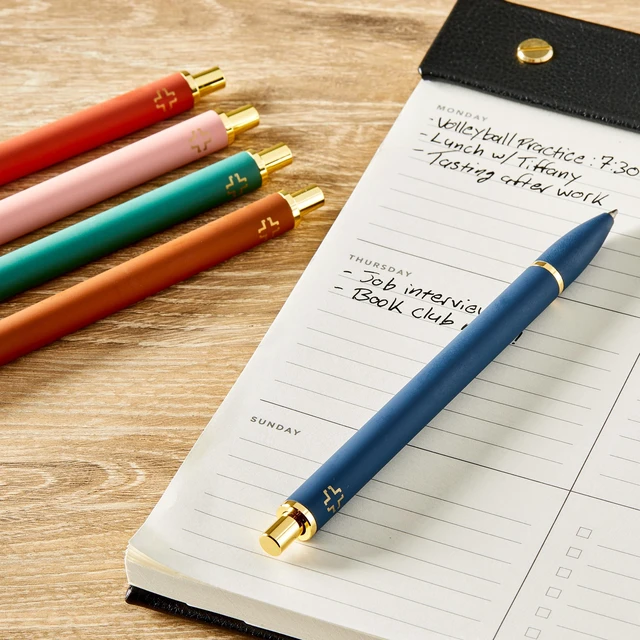 Alt view image 5 of 5 - Pen+Gear Retractable Gel Pens, Medium Point, 0.7mm, Black Ink, 5 Count