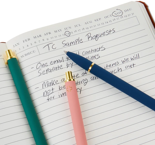 Alt view image 4 of 5 - Pen+Gear Retractable Gel Pens, Medium Point, 0.7mm, Black Ink, 5 Count