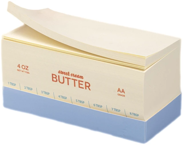 Main image of Pearhead Butter Stick Notepad, 5.38" x 2.75", Yellow, 650 Sheets