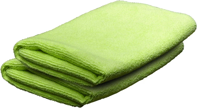 Main image of Breakthrough Clean Technologies 14" Square 2-Pack Microfiber Cleaning Cloth Green