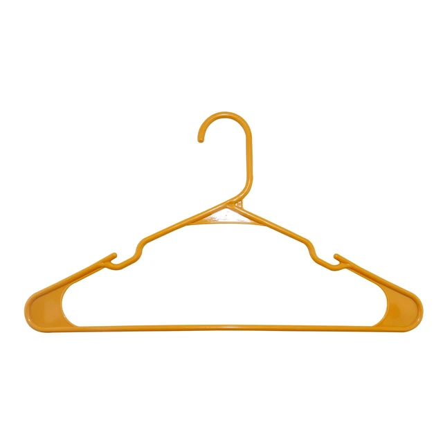 Alt view image 3 of 4 - Closetselect Plastic Notched Adult Clothes Hangers, Mustard Dijon, 50 Count