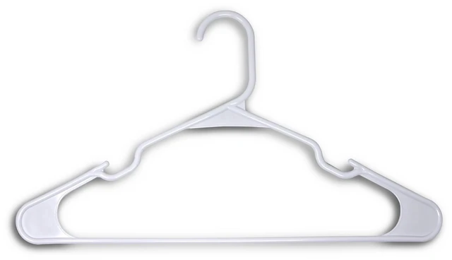 Main image of ClosetSelect Super Heavy Weight Hanger, White, 24Count