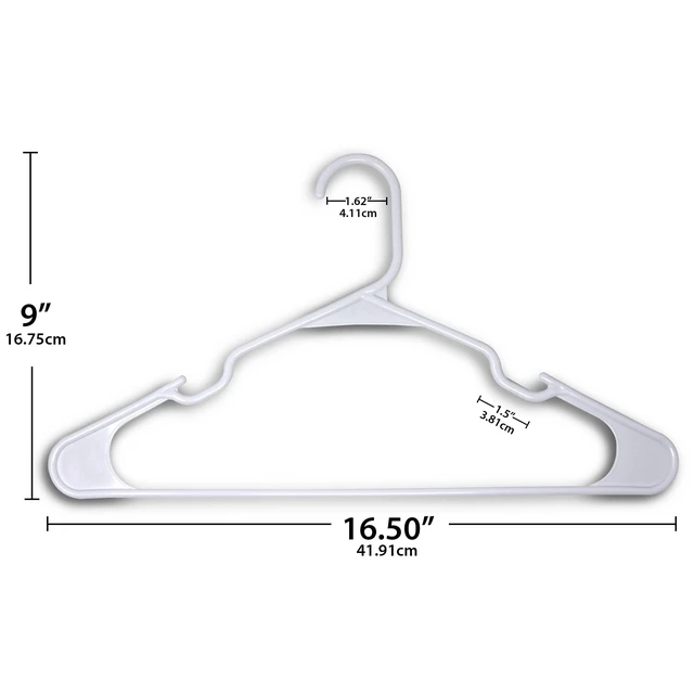 Alt view image 3 of 4 - ClosetSelect Super Heavy Weight Hanger, White, 24Count
