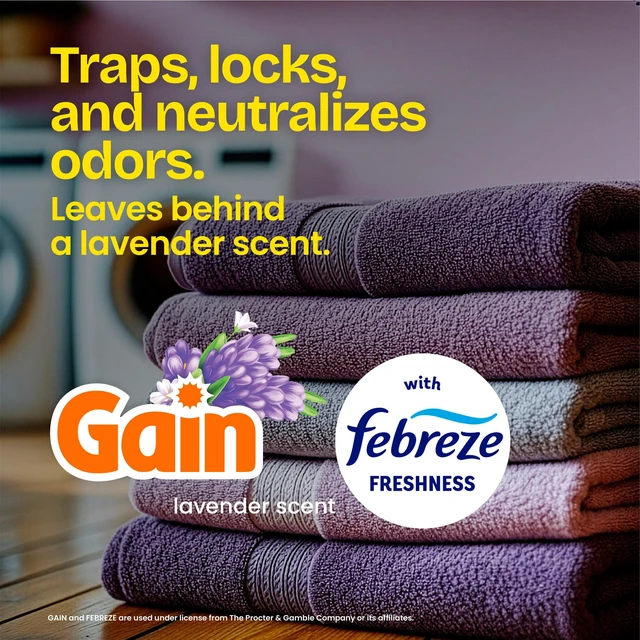 Alt view image 5 of 5 - Glad ForceFlex 13-Gallon Tall Kitchen Drawstring Trash Bags, Gain Lavender Scent, 40 Count