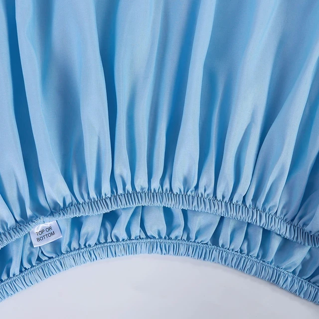 Alt view image 6 of 6 - Mainstays Basic Value Microfiber Bed Sheet Set, Light Blue, Twin, 3-Piece