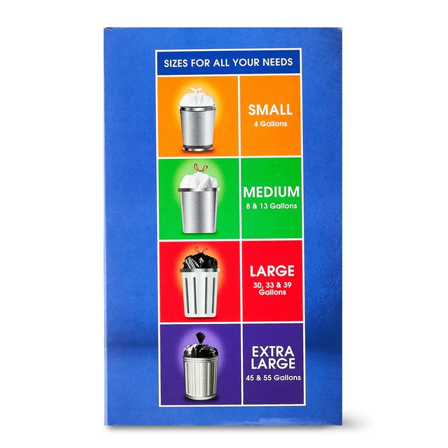 Alt view image 3 of 6 - Great Value Sustainable Strong Flex Multi-Purpose Drawstring Bags, 30Gallon, 40Count