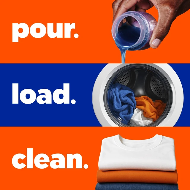 Alt view image 3 of 6 - Tide Liquid Laundry Detergent, 6X Boosted Cleaning Power, Original Scent, 32 fl oz, 25 Loads