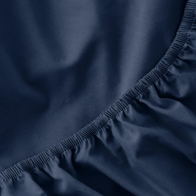 Alt view image 2 of 6 - Mainstays 300 Thread Count Easy Care Percale Fitted Sheet, Blue Cove, Twin/Twin XL