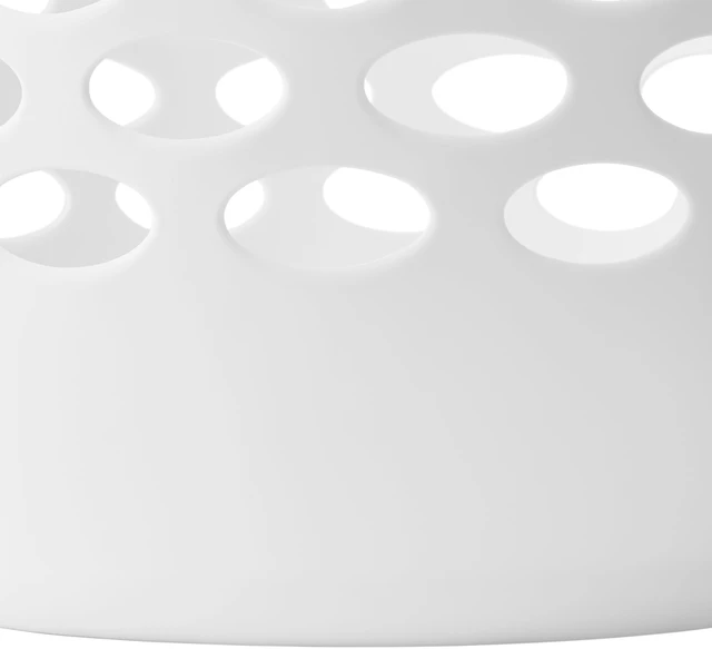 Alt view image 4 of 6 - Mainstays Flexible Round Laundry Hamper, White Plastic