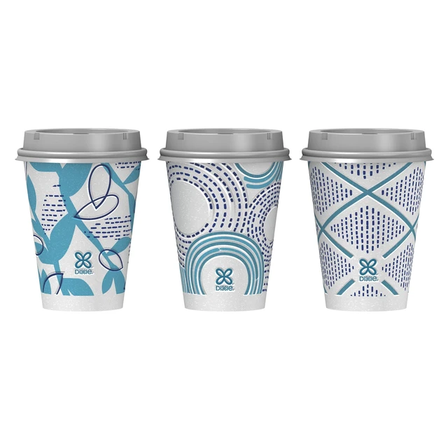 Alt view image 6 of 6 - Dixie To Go Disposable Paper Cups, 12oz, Multi-Color, 60Count