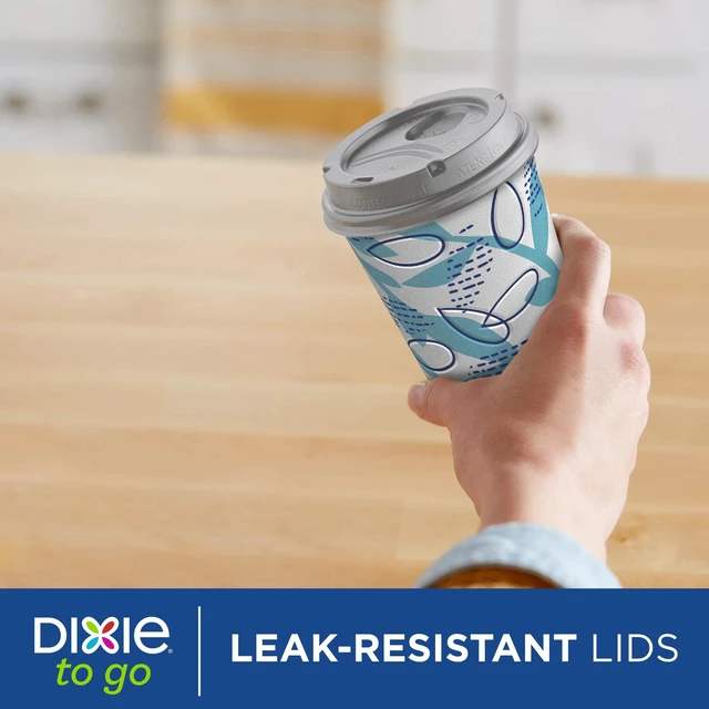 Alt view image 3 of 6 - Dixie To Go Disposable Paper Cups, 12oz, Multi-Color, 60Count