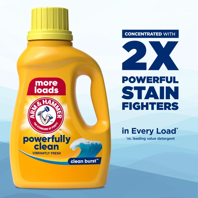 Alt view image 2 of 5 - ARM & HAMMER Laundry Detergent Liquid, Clean Burst, 110 fl oz, 110 Loads