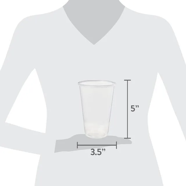 Alt view image 2 of 4 - Great Value 16oz Clear Disposable Plastic Cups, 100 Count