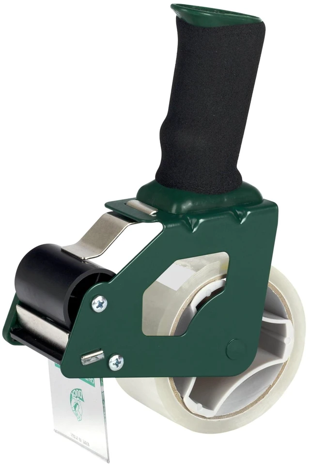 Alt view image 3 of 5 - Duck General Purpose Packing Tape Gun with Foam Handle, Clear, 1.88in x 55yd, 2 Rolls