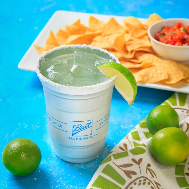 Alt view image 4 of 5 - Ball Aluminum Cup, 16 oz, 12 Count, Disposable Recyclable Cold-Drink Cups